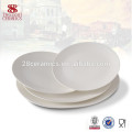 Microwave pasta catering white round plates